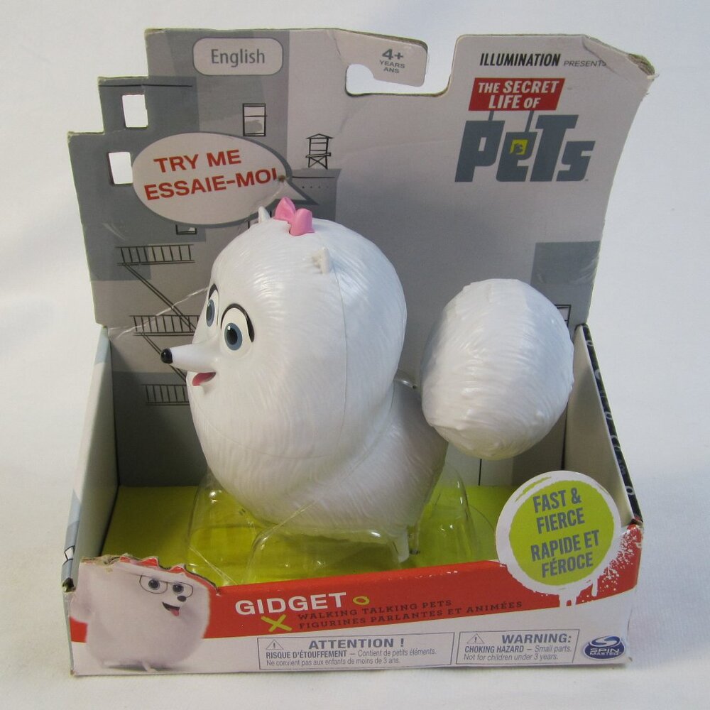 The Secret Life Of Pets -  Gidget , Walking Talking Figure - New - Box Damage